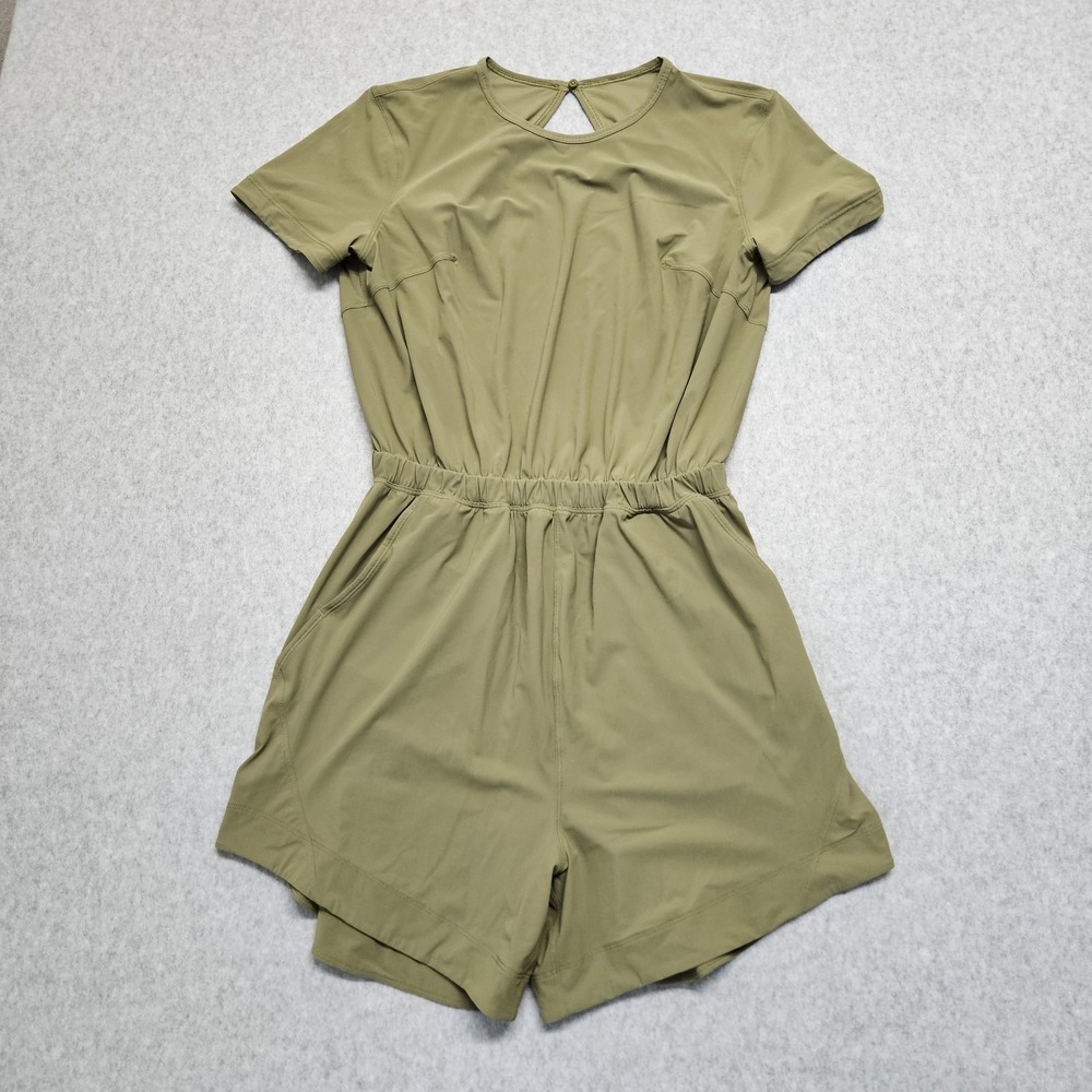 Lululemon Lightweight High-Neck Romper Shorts Bronze‎ Green 6